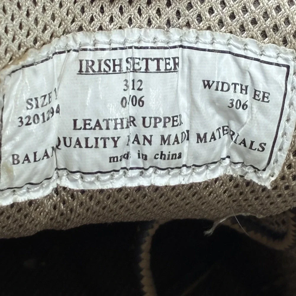 Irish Setter Lakeside 3812 Men's 11.5 Extra Wide Tan Leather Boat Shoes Red Wing